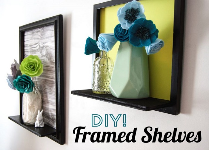 Diy Framed Shelves